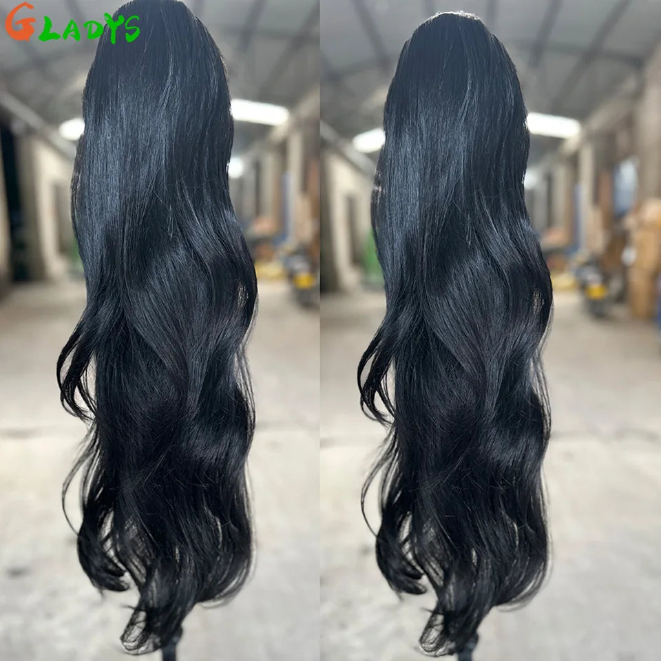 Extensions cheveux queue de cheval synthétiques ondulées Ombré Blond 70 cm avec cordon de serrage, 28 pouces, 180g/pièce( Ponytail)