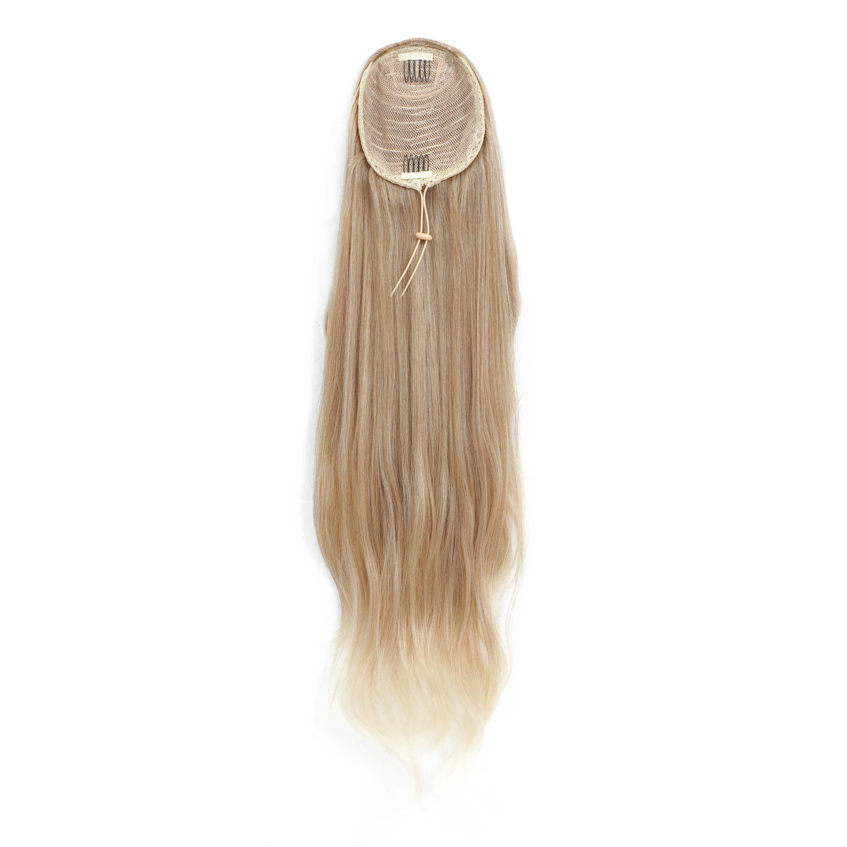 Extensions cheveux queue de cheval synthétiques ondulées Ombré Blond 70 cm avec cordon de serrage, 28 pouces, 180g/pièce( Ponytail)